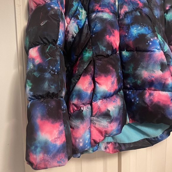 Girls Tye Dye Hooded Winter Coat, Size 14/16 - Picture 2 of 6